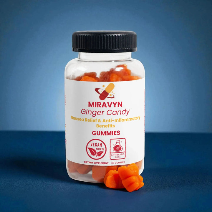 Ginger candy for nausea – Ginger chews, the best for nausea relief and anti-inflammatory benefits, vegan 100%, antibiotic-free.