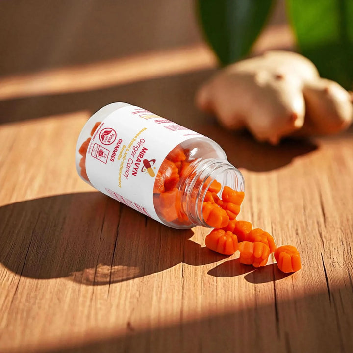 Ginger candy for nausea – Natural ginger gummies for nausea relief and anti-inflammatory benefits, vegan ginger chews.