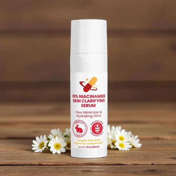 Skin Lightening Serum and Pore Minimizing Cleanser for Hydrating Glow, Targets Fine Lines and Improves Complexion.